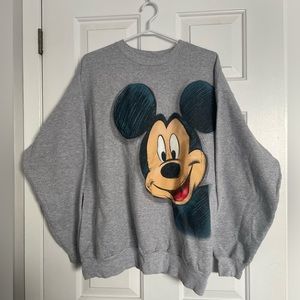 Vintage Disneyland Resort Mickey Mouse Crewneck Sweater - Unisex Size Large